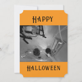 Tarjeta plana de Halloween