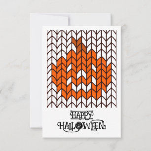 TARJETA PLANA DE HALLOWEEN DE 3X5 PUNTOS DE CALABA