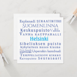 Tarjeta plana de hitos de Helsinki