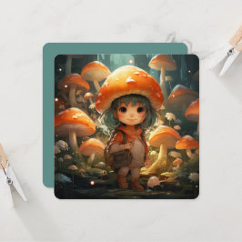 Tarjeta plana de hongos cúrcuitos