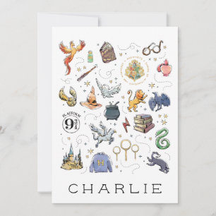Tarjeta plana de iconos de HARRY POTTER™
