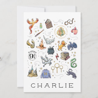 Tarjeta plana de iconos de HARRY POTTER™