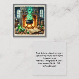 Tarjeta plana de invitación de Halloween