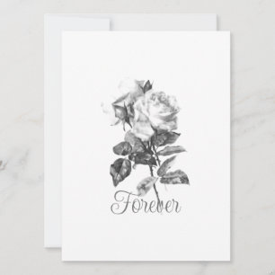 Tarjeta plana de INVITACIÓN DEL DÍA DE LA BODA