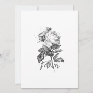 Tarjeta plana de INVITACIÓN DEL DÍA DE LA BODA