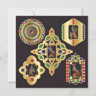 Tarjeta plana de joyería Mah Jongg