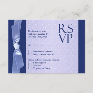 Tarjeta plana de la boda judía de RSVP (con la