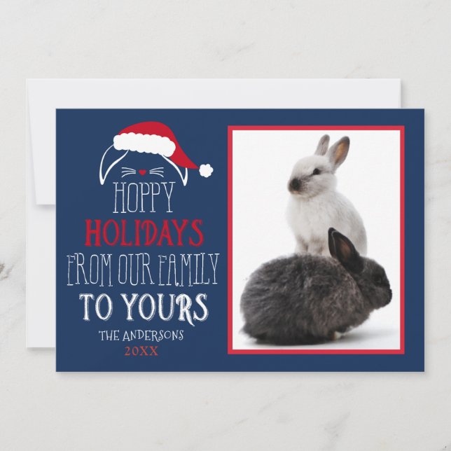 Tarjeta plana de los días de fiesta del mascota de (Anverso)