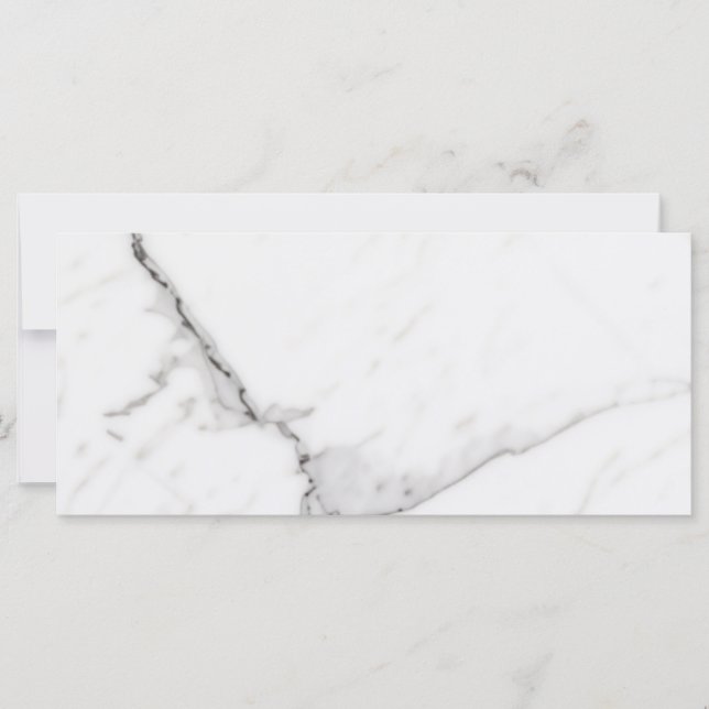 Tarjeta Plana de Mármol Blanco (Anverso)