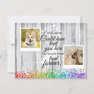 Tarjeta plana de memoria de 2 Mascotas de Collage