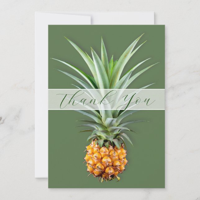 Tarjeta plana de mensaje de agradecimiento a Pinea (Anverso)