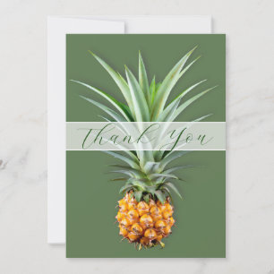Tarjeta plana de mensaje de agradecimiento a Pinea