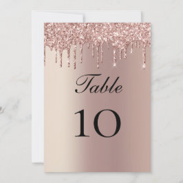 Tarjeta plana de mesa de boda con gotas de purpuri