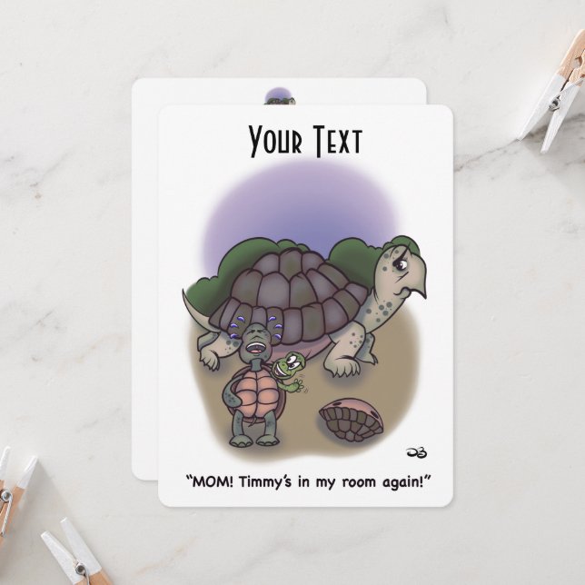 Tarjeta plana de mi habitación (Anverso/Reverso In Situ)