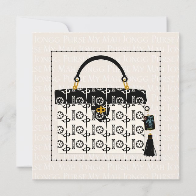 Tarjeta plana de Mi Mah Jongg (Anverso)