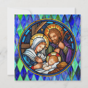 Tarjeta plana de natividad