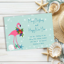 Tarjeta plana de Navidad con mensaje de Feliz Navi