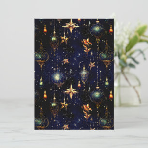 Tarjeta plana de Navidad de negocios sin foto