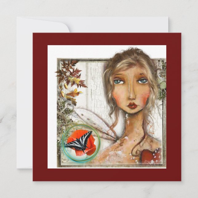 Tarjeta plana de navidades (Anverso)