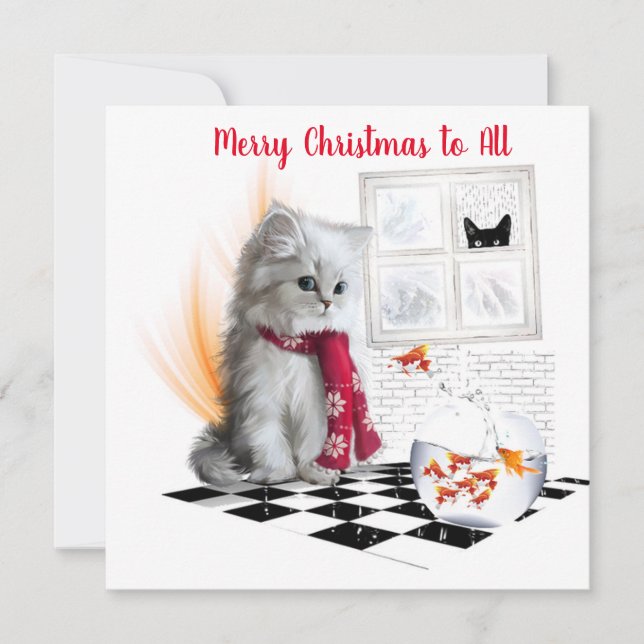 Tarjeta plana de navidades (Anverso)