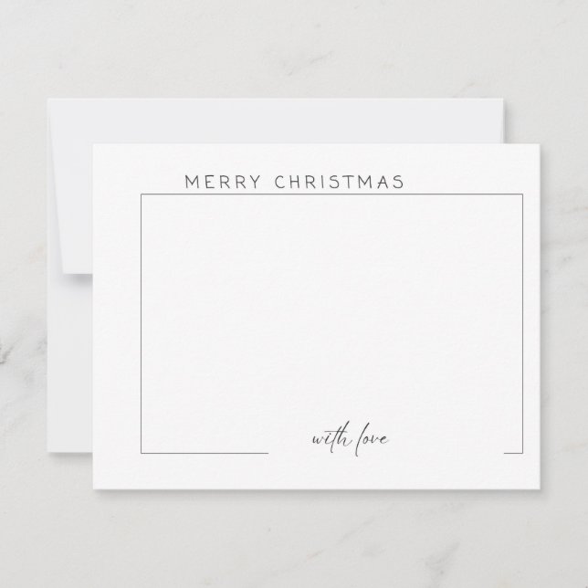 Tarjeta plana de navidades (Anverso)