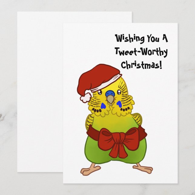 Tarjeta plana de Navidades de buceo envuelto (Anverso / Reverso)