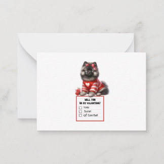 Tarjeta plana de nota