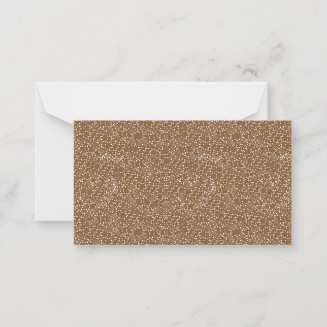 Tarjeta plana de nota de damasco de oro (Anverso)