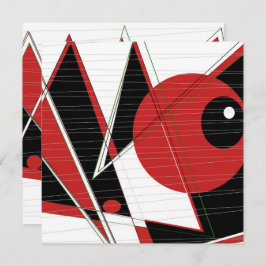 Tarjeta plana de observación roja