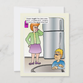 Tarjeta plana de palabras traviesas