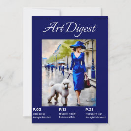 Tarjeta plana de parisinos y Mascotas