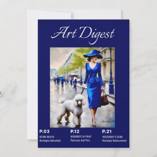 Tarjeta plana de parisinos y Mascotas