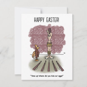 Tarjeta plana de Pascua para el Tiempo Atrás