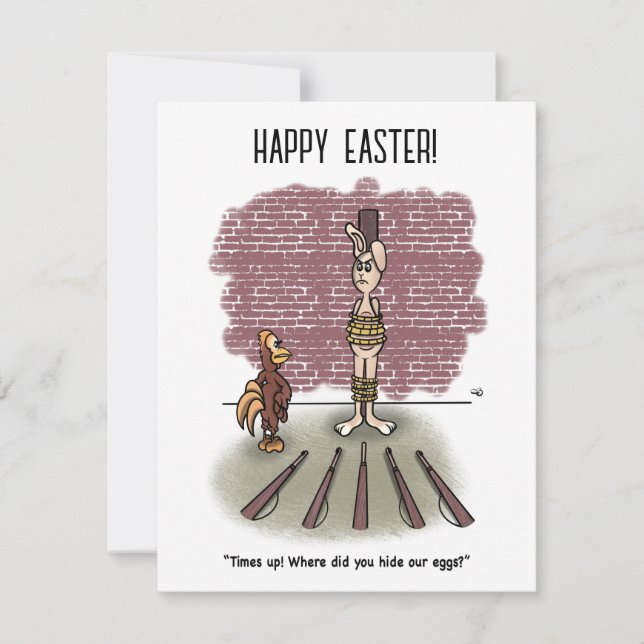 Tarjeta plana de Pascua para el Tiempo Atrás (Anverso)