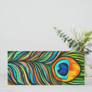 Tarjeta plana de pintura de plumas de pólvora de p