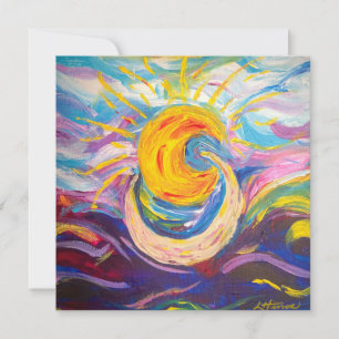 Tarjeta plana de promoción "Sun & Moon"