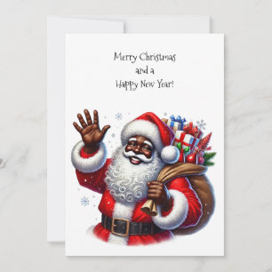 Tarjeta plana de regalo negra y bolso de regalo pe