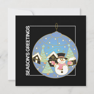Tarjeta plana de risa de los navidades