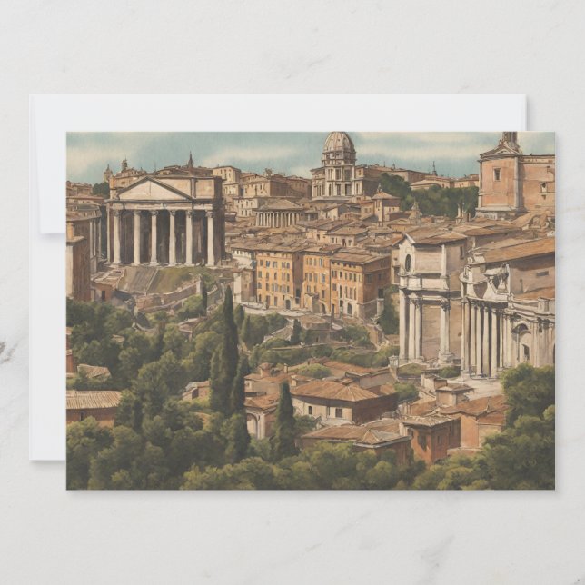 Tarjeta plana de Roma (Anverso)