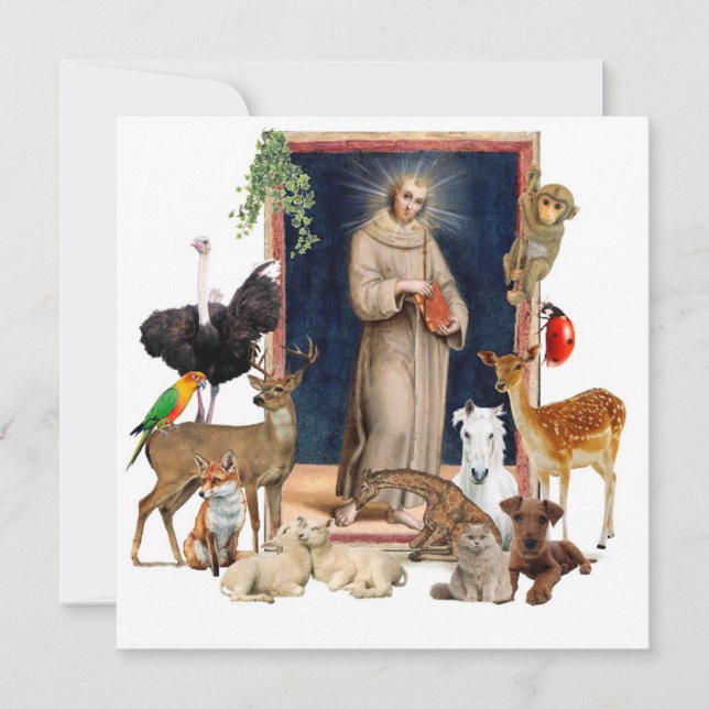 Tarjeta plana de saludos de Navidad (Anverso)