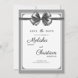 Tarjeta plana de Save The Date para una boda.