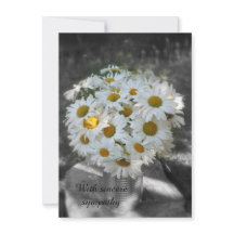 Tarjeta plana de simpatía sincera