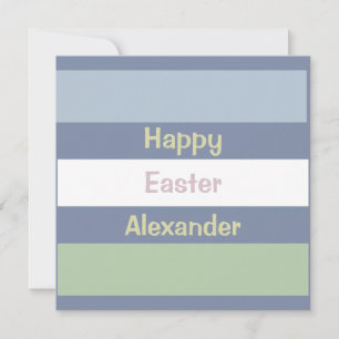 Tarjeta plana de texto de personalizable Happy Eas