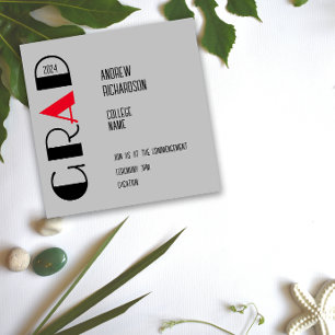 Tarjeta plana de texto gris claro gris claro negro