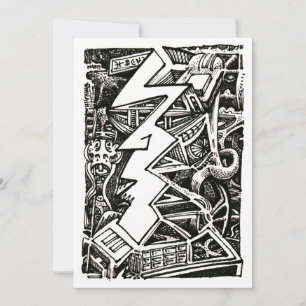 Tarjeta plana de tres cuartos