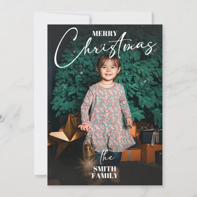 Tarjeta plana de vacaciones (Anverso)