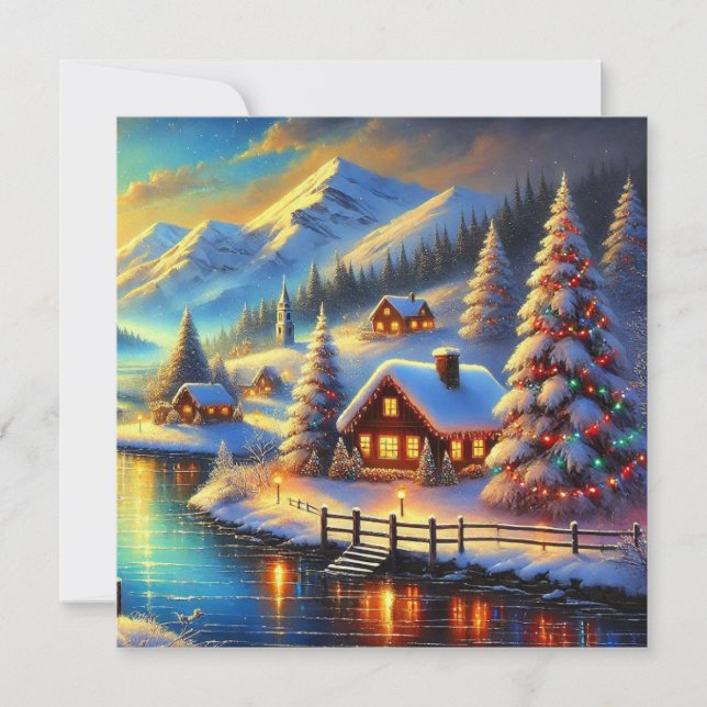 Tarjeta plana de vacaciones (Anverso)