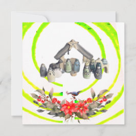 Tarjeta plana de vacaciones