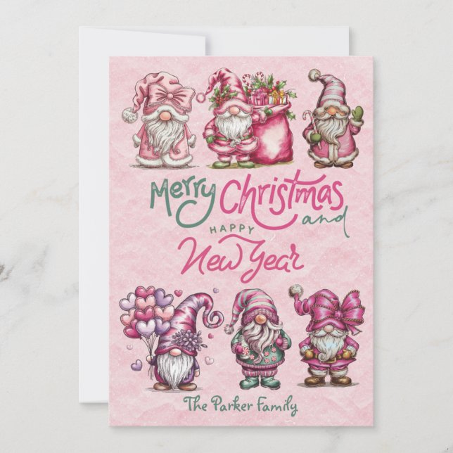 Tarjeta plana de vacaciones (Anverso)