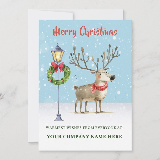 Tarjeta plana de vacaciones (Anverso)